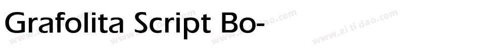 Grafolita Script Bo字体转换